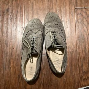 Grey Merona loafers. Worn a few times.